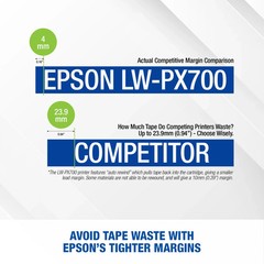Epson LW-PX700 Industrial Label Maker (With 212BWPX & AC Adapter)