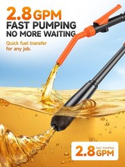 Eco-Friendly Portable Siphon Pump: No Spills, Quick Transfers, Universal Fit