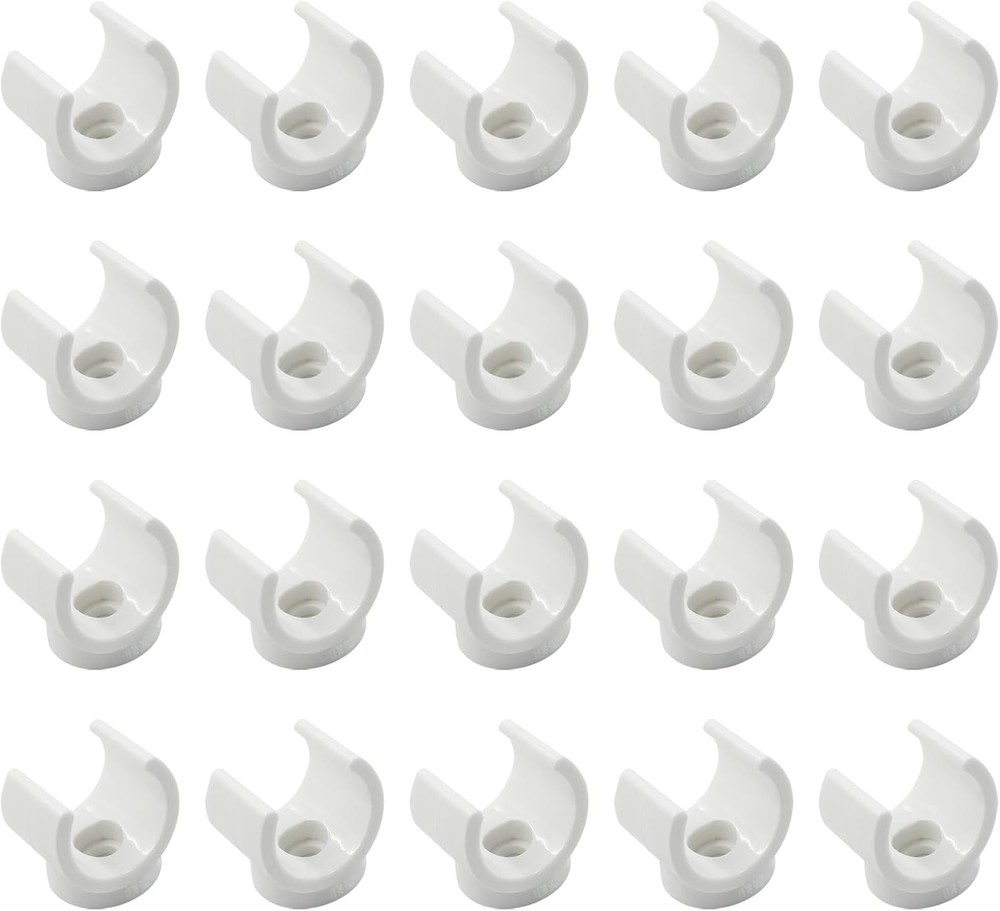 Litoexpe 3/4 Inch PEX Pipe Clamps, 20mm PVC Holder, Plastic 3/4, 20pcs