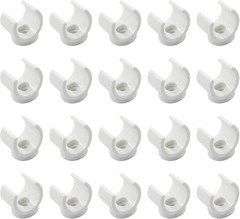 Litoexpe 3/4 Inch PEX Pipe Clamps, 20mm PVC Holder, Plastic 3/4, 20pcs