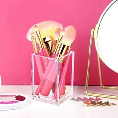 Compact 2.6-Inch Acrylic Holder Set for Stationery & Makeup – Modern Design