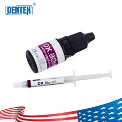 Dental Light Cure Composite Resin Etching Adhesive Kit/ LED Curing Light Lamp US