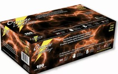 Atlantic Safety Orange Lightning Small Nitrile Powder Free Gloves 1box of 100
