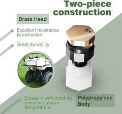 BN2BP125FWX-CS Full Pattern 16ft Broadcast Spray Boomless Nozzle for 2GPM Pump