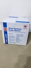 Basic Vinyl Synmax Exam Gloves Medium 100 Count Latex Free Powder Free BMPF 3002