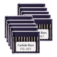 100x FG557 Carbide Burs FG 557 Friction Grip Bur