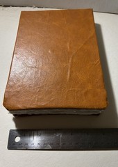 Handmade Brown Faux Leather – Sketchbook Blank Journal Book – 8 in. x 5.8 in