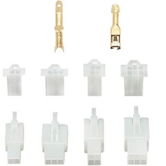 2 3 4 6 8 Pin Plug Cable 6.3mm Male Female Terminal Electrical Wire Connectors