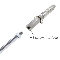 Diameter 14mm End Connector DIY Design M8 Widely Reciprocating Linear Actuator