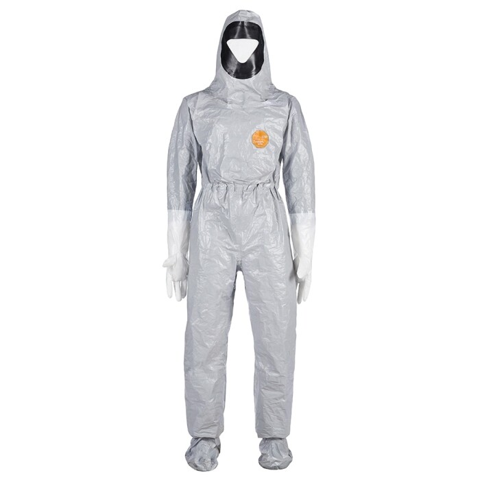 Dupont Unisex Adult Gray Size 2X-Large Tychem 6000 Hooded Coverall TF611T