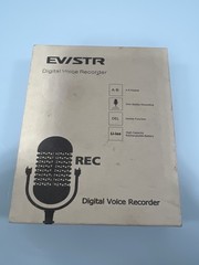 EVISTR 16GB Voice Activated Digital Recorder Tested Working Open Box