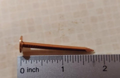 1 3/4″ Smooth Shank Solid Copper Slating Nails 10 gauge (50 pcs)