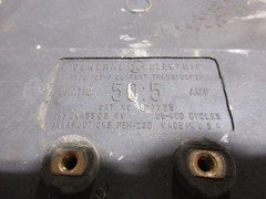 GE Type JCB-0 Current Transformer 827X25 Ratio 50:5A 600V 25-400Hz Used