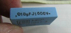 Lot 4 Vishay 1600V .018uf Metallized Polypropylene Capacitors MKP1841-318/1343