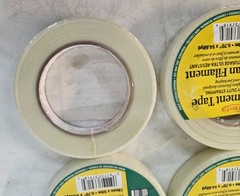 NIP Lot of 4 Filament Strapping Fiberglass Tape 18mm By 50m .7″ x 54.68yds Each