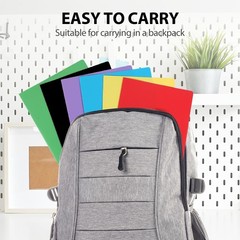 Plastic Folders with Assorted Colors(red, Blue, Yellow, Green, Purple, Black)