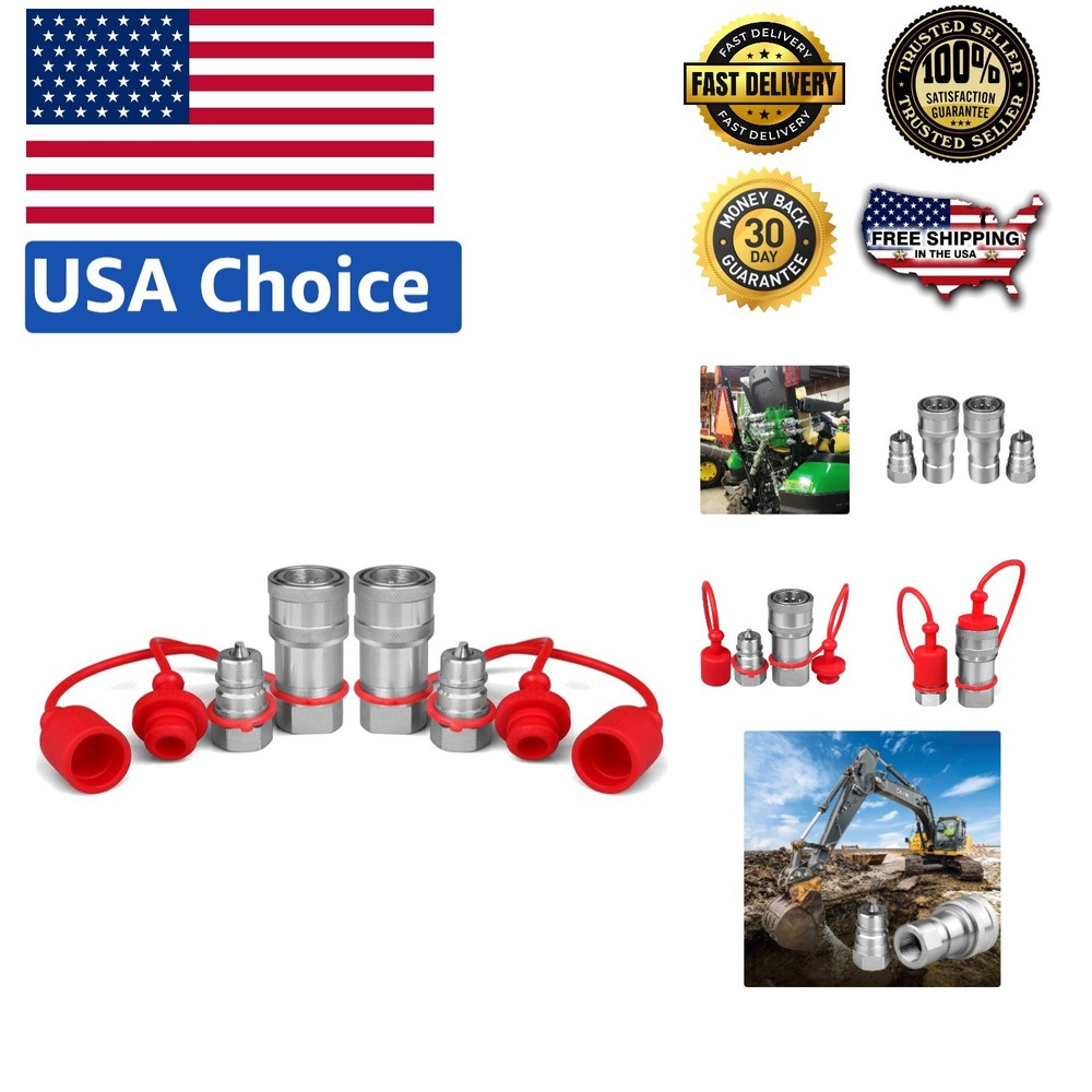 Precision Engineered 1/4″ NPT Hydraulic Quick Connect Couplers for Professionals
