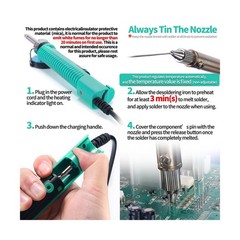 YIHUA 929D-V Electric Desoldering Soldering Iron Solder Sucker Desoldering Pu…