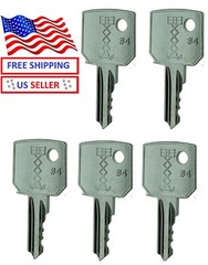 5 Genie Ignition Keys for Scissor Lift Boom Lifts Skyjack Nifty Upright #455