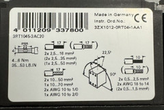 Siemens Sirius 3R 3RT1045-3A..0 Motor Starter Contactor 3RT1045-3AG20