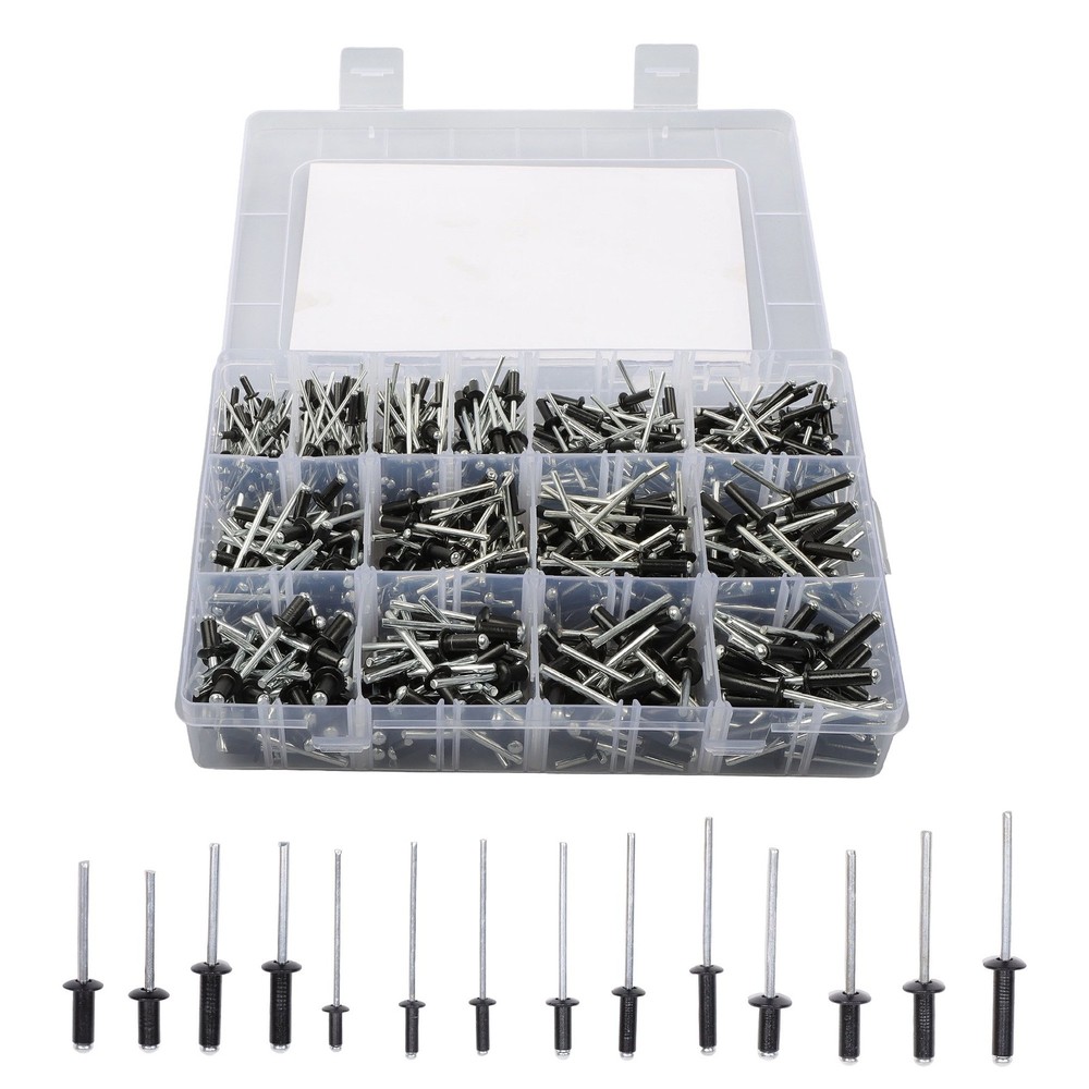 500 Pack pop rivets assortment kits 3/32″ 1/8″ 5/32″ 3/16″ For DIY USE