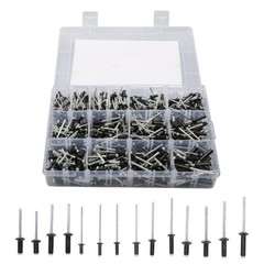 500 Pack pop rivets assortment kits 3/32″ 1/8″ 5/32″ 3/16″ For DIY USE