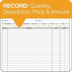 50-Sets Order per Book DC8100 1 pack White 2-Part Carbonless White/Canary