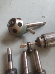 Lot of Live centers Jacobs Chuck turret tailstock MT2 Lathe South bend Atlas