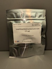Becton Dickinson Lyophilized biotinylated anti-CD4 (15ug) # 627374