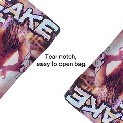 28g Resealable Food Storage Mylar Bags Smell Proof Foil Stand Up Pouches 100pcs