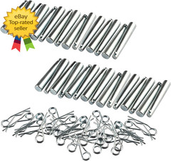 30 Sets Conical Coupler Pins with R Clip Stage Lights Truss Replace Accessories