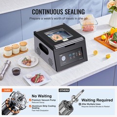 VEVOR Chamber Vacuum Sealer Commercial Vacuum Sealing Bag Packing Machine 380W