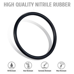 O-Ring Cord Thickness 1.2mm x OD 5mm – 50mm Sealing Rubber Ring Black NBR 70