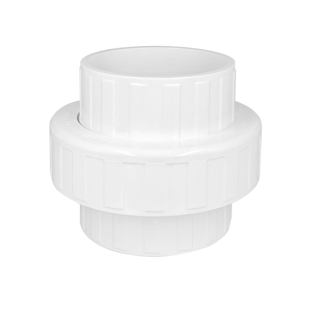 3 PVC Union Coupling Pipe Fitting Schedule 40 Slip Union White 1 Pack