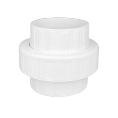 3 PVC Union Coupling Pipe Fitting Schedule 40 Slip Union White 1 Pack
