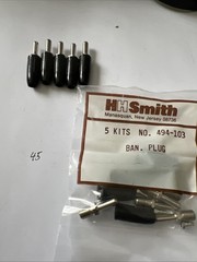 HH SMITH 494-103 BLACK BANANA PLUG 5 PCS KIT NEW IN PACKAGE 30 DAY RETURNS