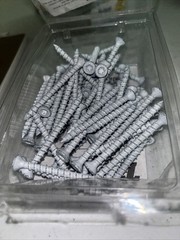 TapCon 3/16″ x 2-1/4″ White Star Flat-Head Concrete Screws 71 Count Missing Star