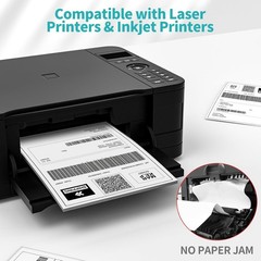 Full Sheet Sticker Paper for Laser & Ink Jet Printers 8.5″ x 11″ Shipping Labels