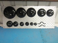 Pipe Caps: domed steel, weld on size 6-5/8 inch Outside Diameter. Lot of 20