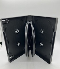 ONE NEW TOP QUALITY 1.25″ MULTI-11 DISC DVD CASE, BLACK, 8” EXTRA LONG, DH11-L