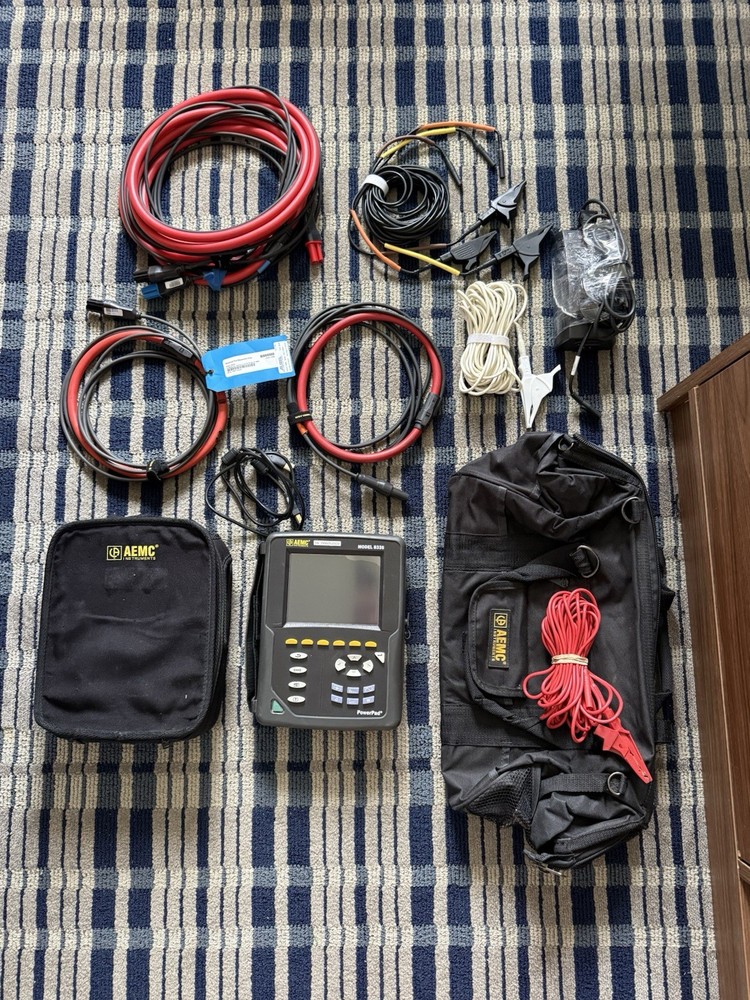 AEMC 8335 PowerPad II Power Quality Analyzer 3 Phase 4 Channel Similar to Fluke