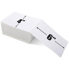 4×6 Fanfold Direct Thermal Shipping Labels for Zebra Rollo 100-4000 Labels