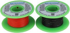 20 Gauge Silicone Wire Spool Red 50Ft and Black 50Ft Flexible 20 AWG Stranded Ti