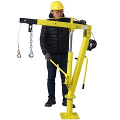Foldable Hydraulic Swivel Lift Crane 2000LBS Capacity Pickup Truck Bed Hoist