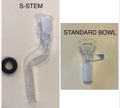 14mm Glass Downstem L-stem S-stem Bottle Stem Bong WaterPipe Bubbler Grommet DIY