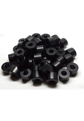 Black Anodize Aluminum Spacer Bushing 3/4″ OD x 1/2″ ID (1/2″ Length, 10 Pack)