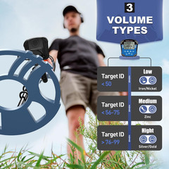 Metal Detector for Adults Waterproof-Professional Higher Accuracy Gold Detector