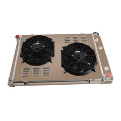 3 Row Alum Radiator+Shroud Fan 73-87 Chevy GMC C10 C20 C30 K10 5.7L 7.4L V8