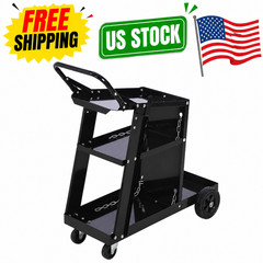 Welding Cart, 3 Tier Heavy Duty Welder Cart for Mig Welder TIG Welder and Plasma