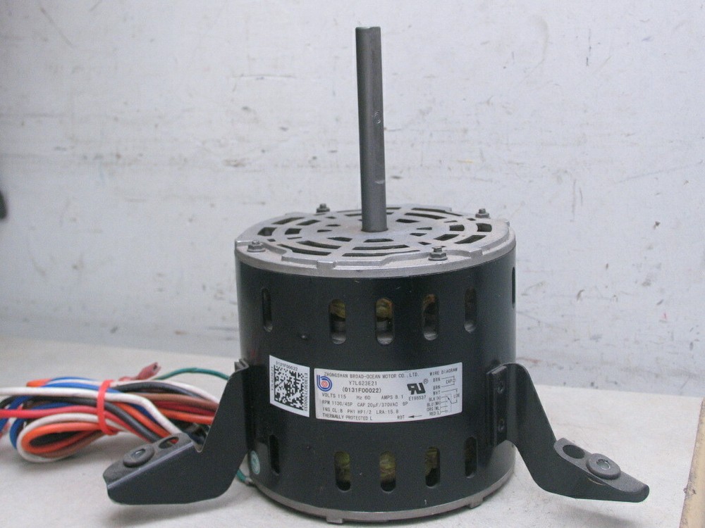 Zhongshan Broad-Ocean 0131F00022 Blower Motor Y7L623E21 1/2HP 1130RPM 4SPD 115V